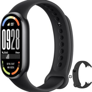 XIAOMI Mi Smart Band 10 (2025) – 1.72" AMOLED Display | 21 Days Battery Life | Touchscreen, Multi-Sport Tracker, Activity Tracker, Heart Rate Monitor | BT5.4 – Midnight Black