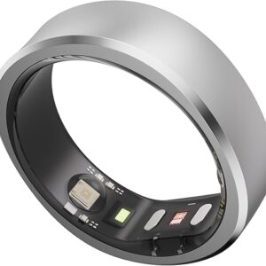RingConn Smart Ring, No App Subscription, Size First with Sizing Kit, 7-Day Battery Life Activity & Sleep Tracker/Stress/Heart Rate Monitor, Waterproof Compatible with iOS & Android